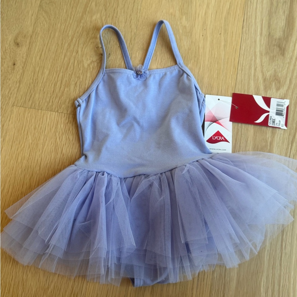 Capezio Purple Dance Costume with Tutu Skirt